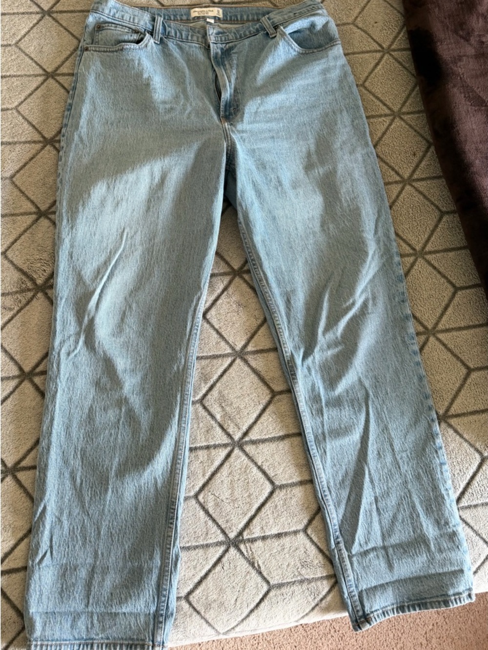 Abercrombie & Fitch 90s Straight Ultra High Rise Jeans Curve Love